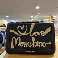 [S] LOVE MOSCHINO FLAP OVER CROSSBODY, BLACK, 68188800003 (SLM88)