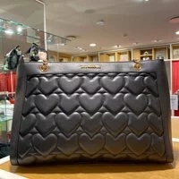 [S] LOVE MOSCHINO QUILTED SHOULDER BAG,BLACK, 8051578567008 (SLM95)