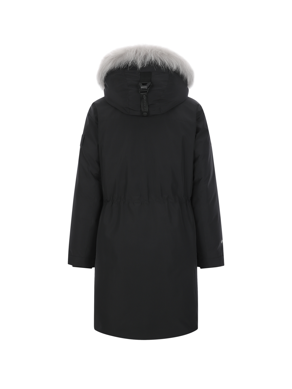 Discovery Bergen Gore 男士長款鵝絨外套 大衣 黑色