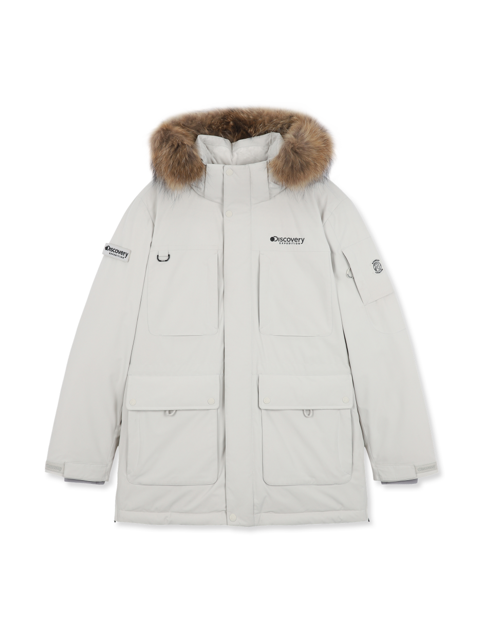 Discovery Milford 男式鵝絨外套 大衣 象牙色