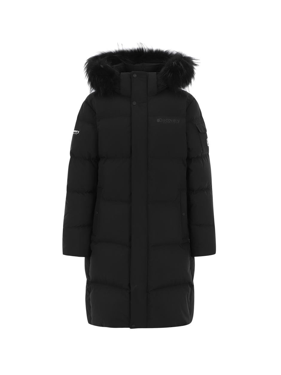 Discovery Gosh 鵝絨長款外套 大衣 黑色 男款