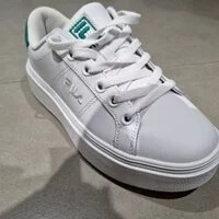 [S] FILA COURT PLUMPY SNEAKERS,WHITE/GREEN, TM01397D-143 (SFL176)