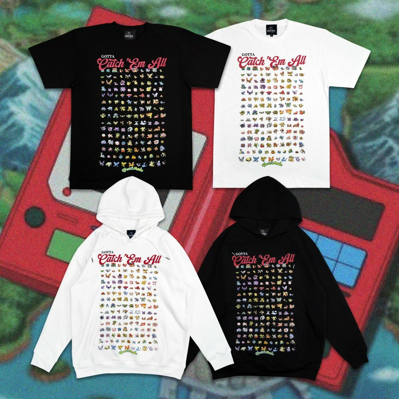 GHOST MADE  《 CATCH EM ALL 》神奇寶貝圖鑑 寶可夢 短T/帽T GHOSTMADE