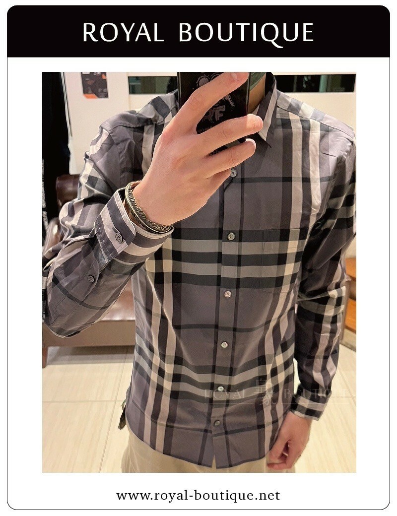 BURBERRY 經典格紋長襯衫