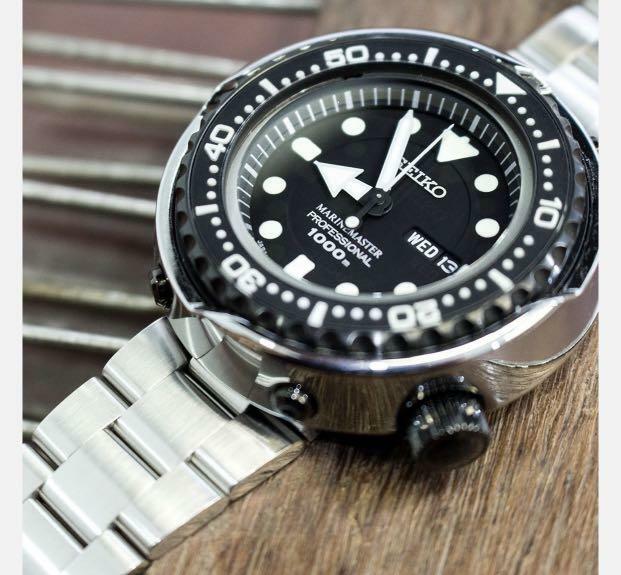 萬年鐘錶 - 太空人錶帶 SEIKO tuna 鮪魚罐頭 專用錶帶   銀色實心不鏽鋼錶帶  ( TUNA鮪魚罐頭 21.5MM )  SS211820B044