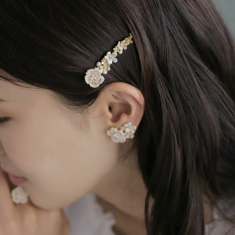 Ayatorie 蕾絲花兒派對耳環/戒指/手鐲/髮夾