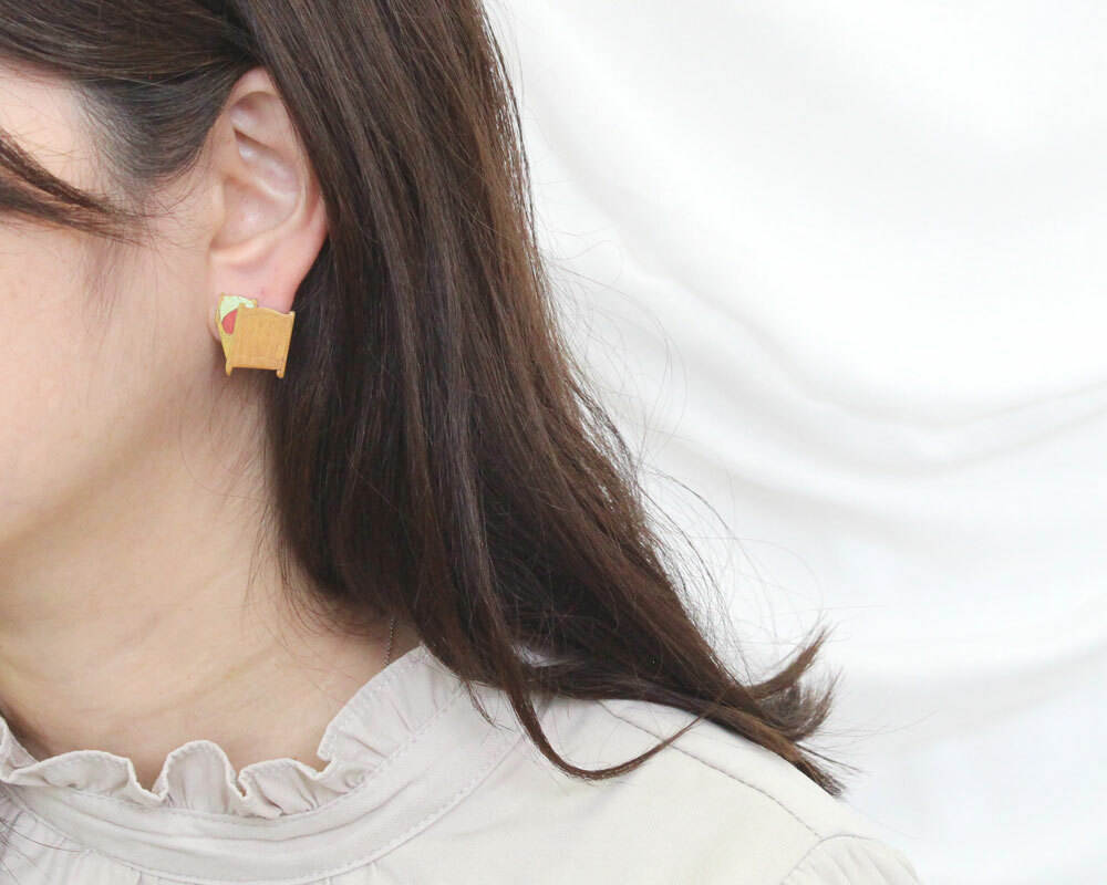 Luccica 梵高的寢室耳環/心口針