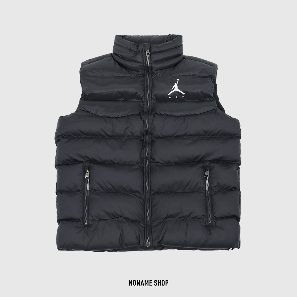 NIKE JORDAN 喬丹 羽絨 背心 黑 (男款)