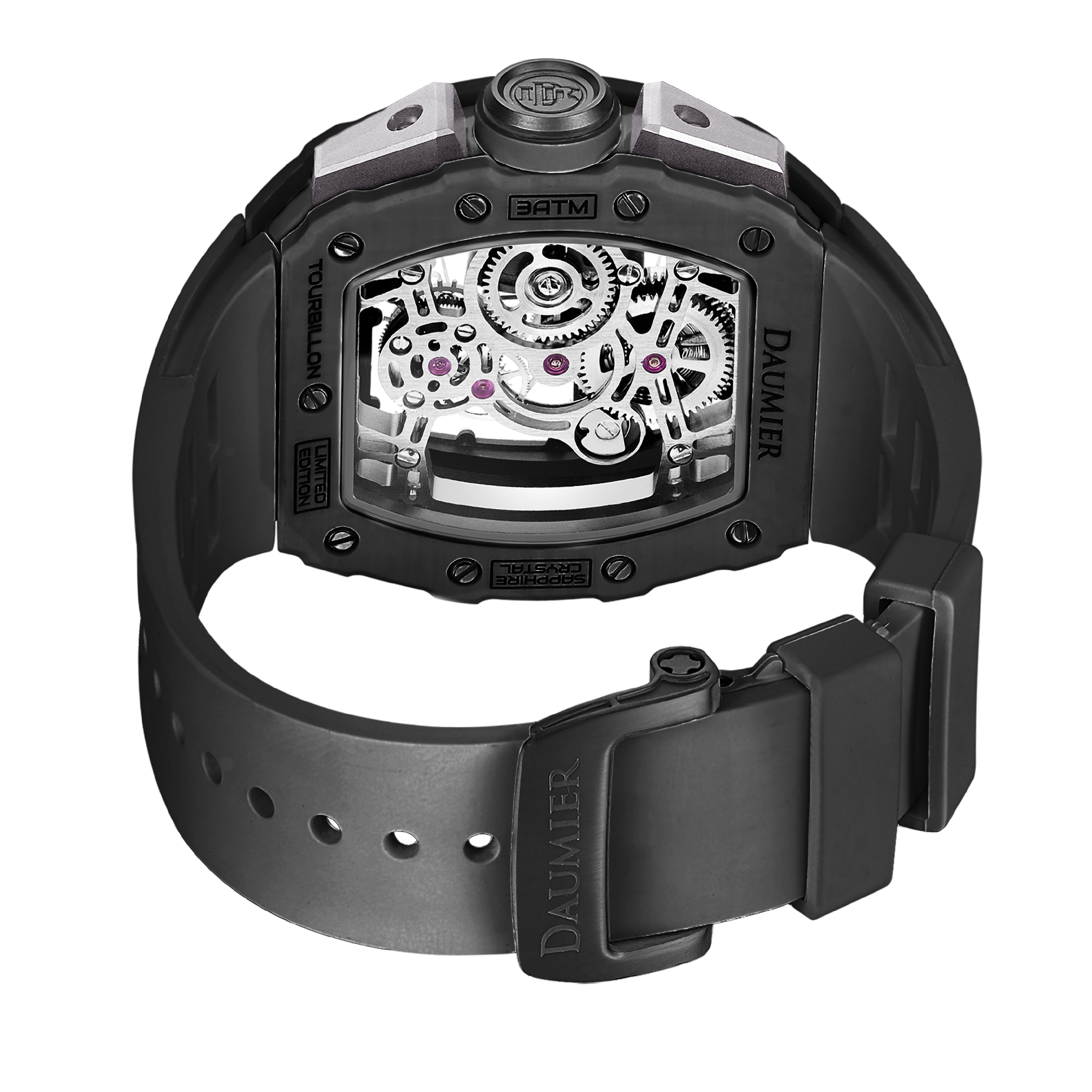 DAUMIER DMT01B5 碳纖維 藍寶石錶面 陀飛輪手錶