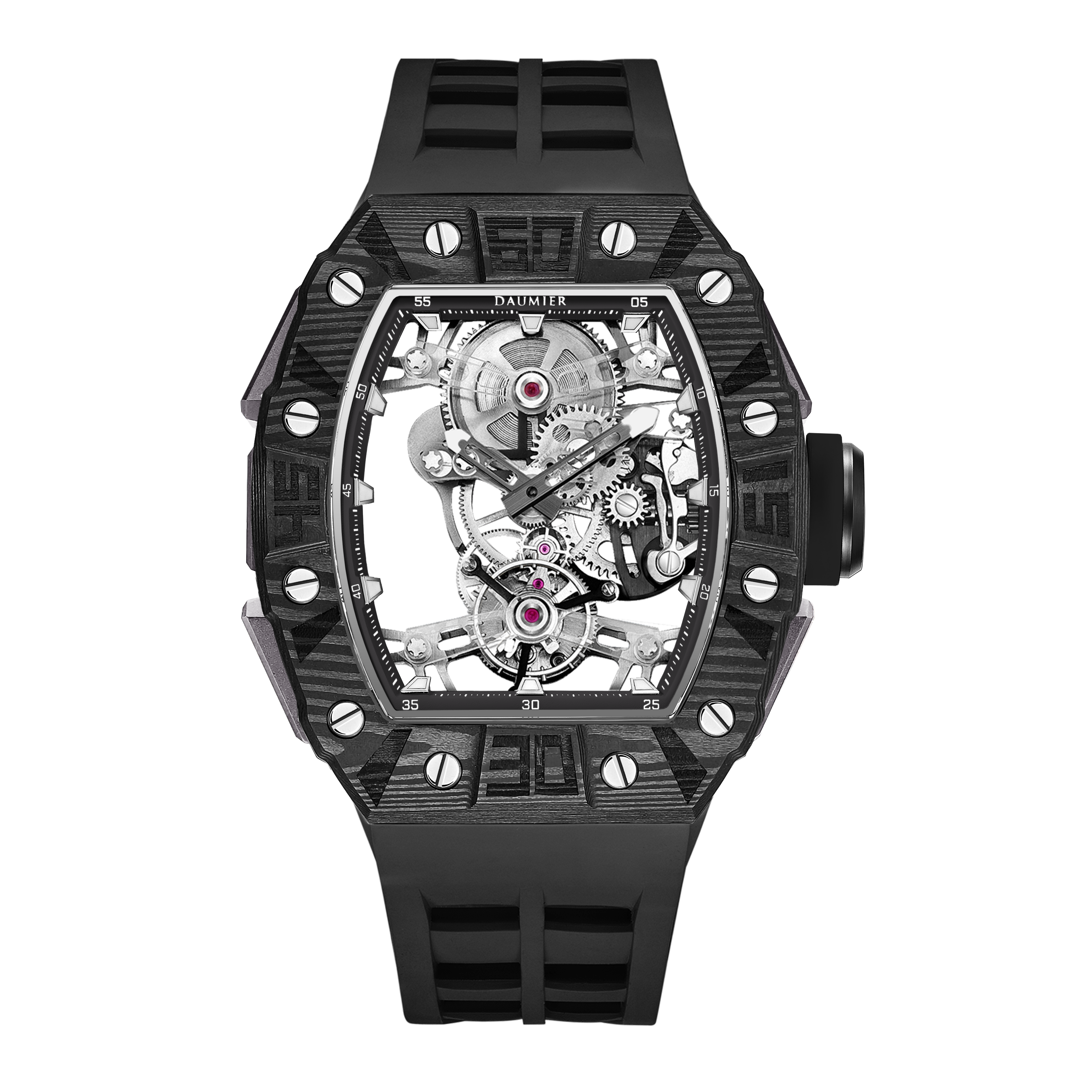 DAUMIER DMT01B5 碳纖維 藍寶石錶面 陀飛輪手錶