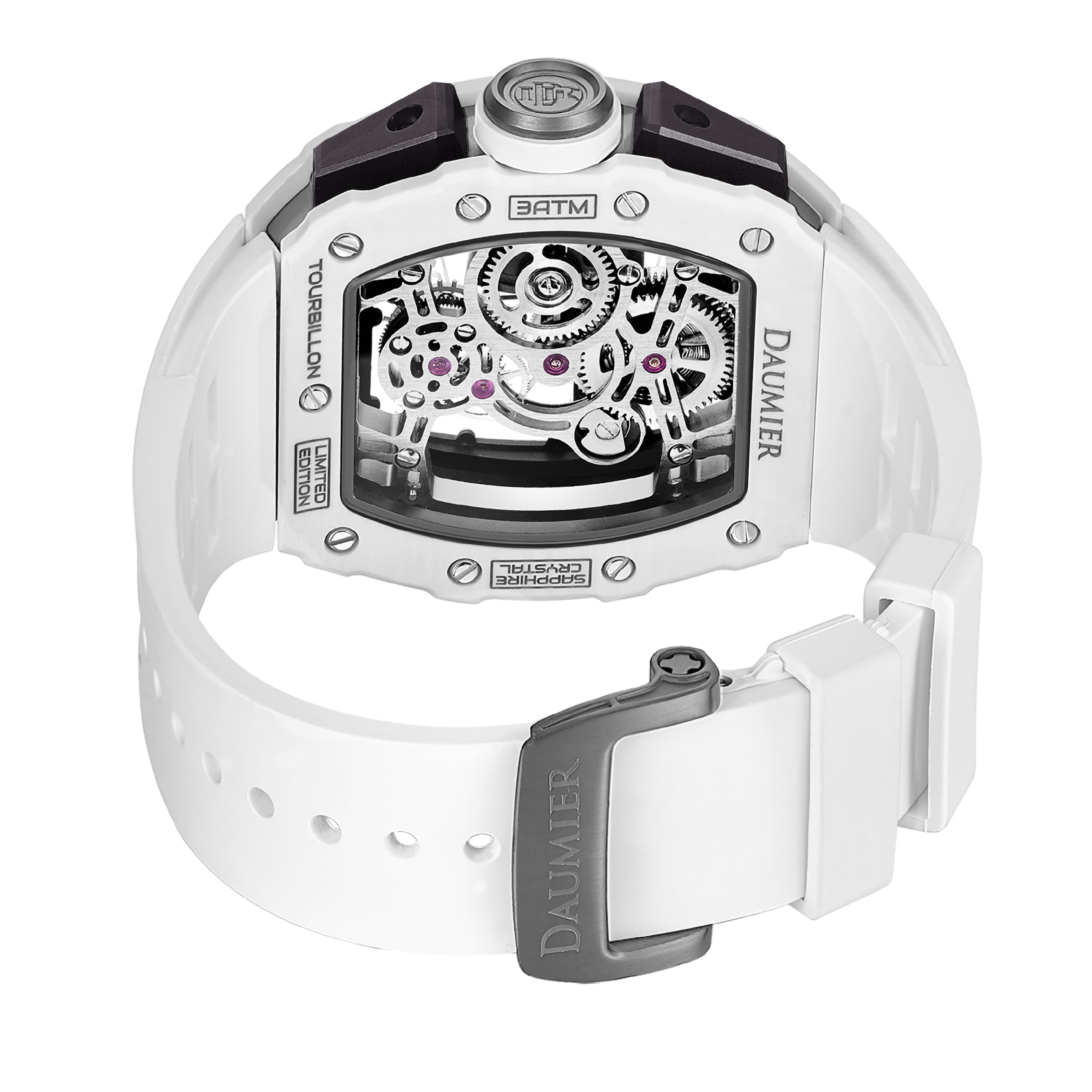 DAUMIER DMT02A3W 碳纖維 藍寶石錶面 夜光 陀飛輪手錶