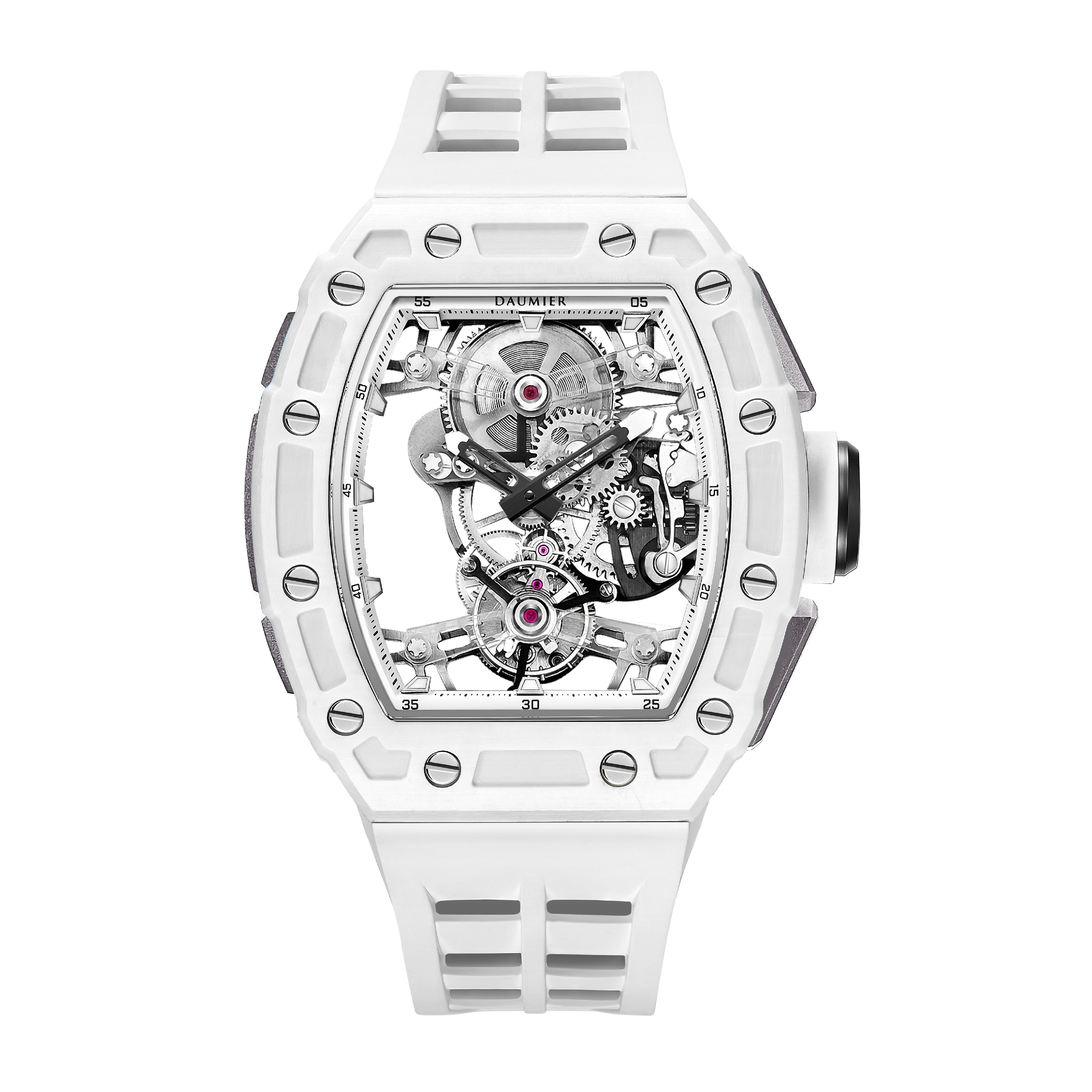 DAUMIER DMT02B3W 碳纖維 藍寶石錶面 夜光 陀飛輪手錶