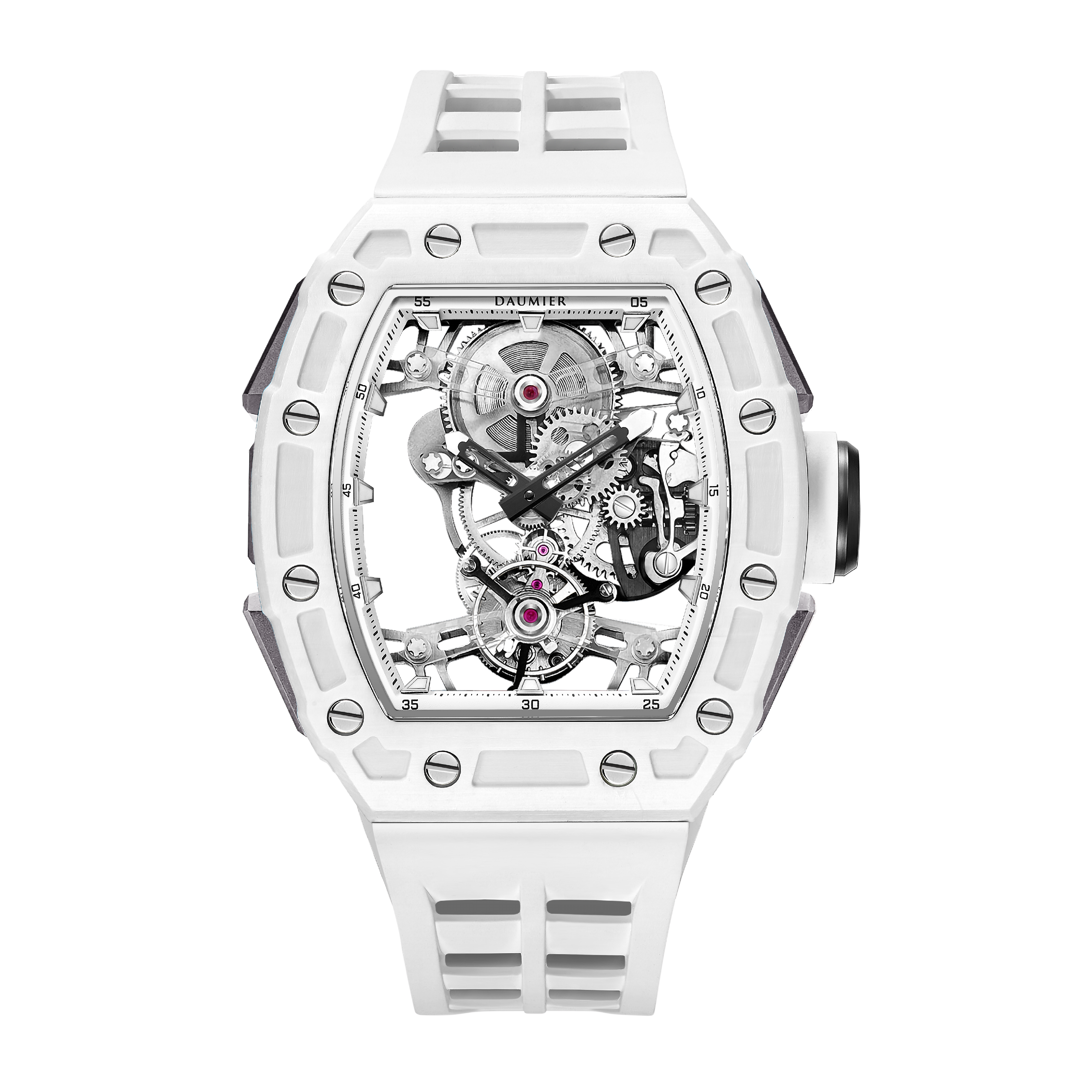 DAUMIER DMT02B5W 碳纖維 藍寶石錶面 夜光 陀飛輪手錶