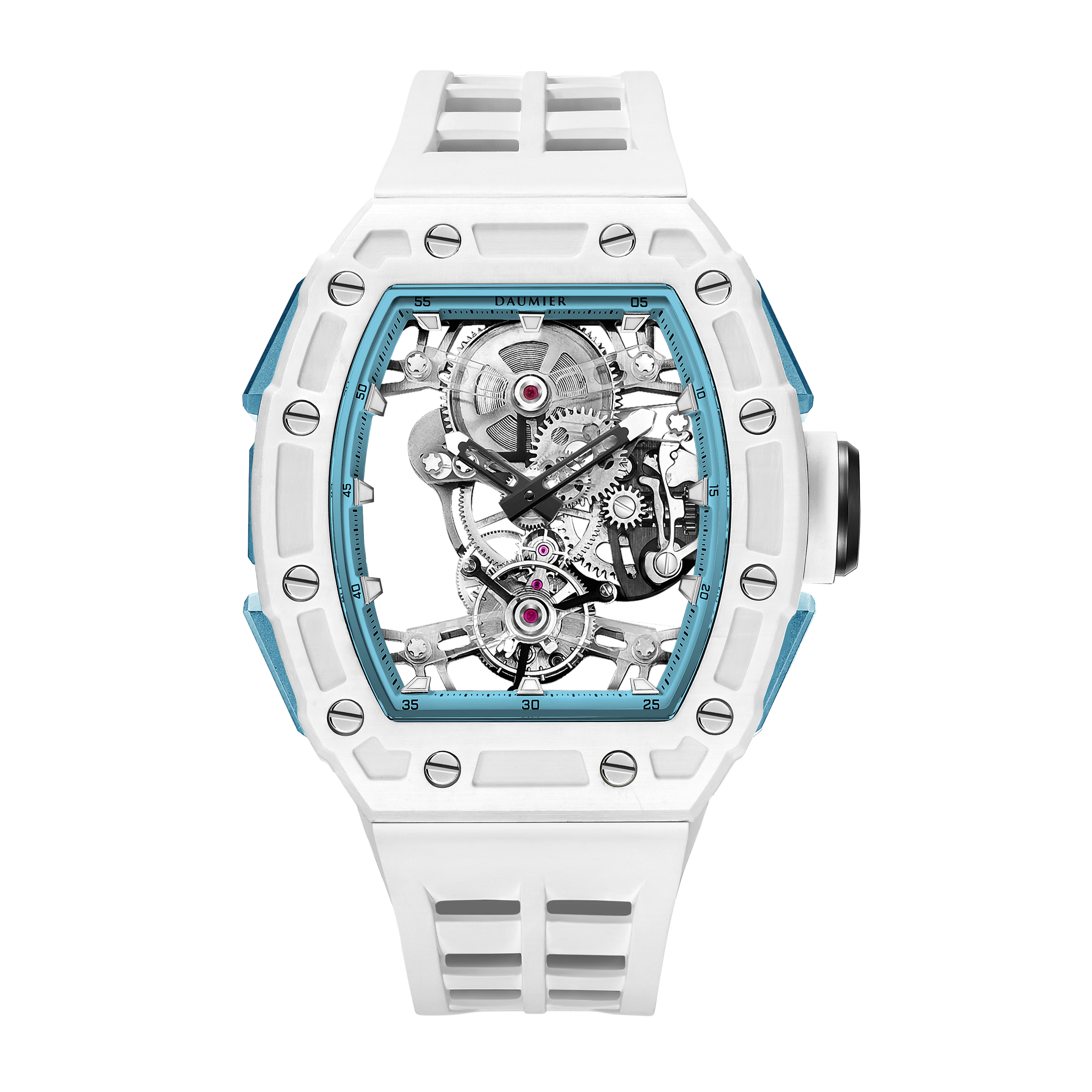 DAUMIER DMT02D5W 碳纖維 藍寶石錶面 夜光 陀飛輪手錶