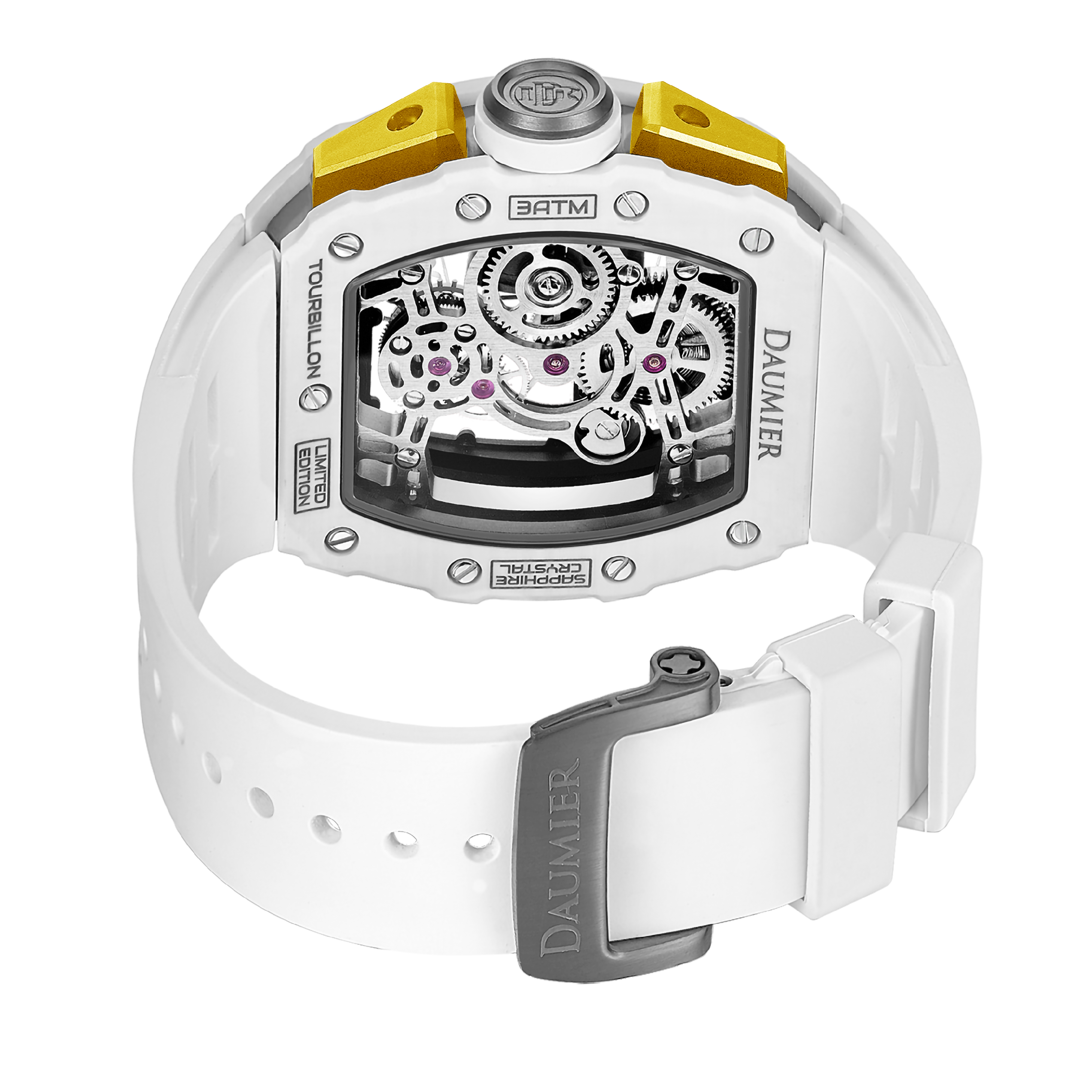 DAUMIER DMT02E3W 碳纖維 藍寶石錶面 夜光 陀飛輪手錶