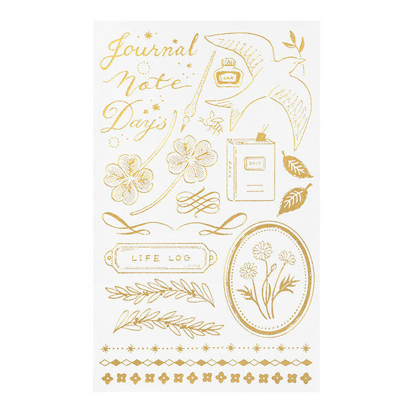 幸運物 金箔轉印貼紙｜日本MIDORI