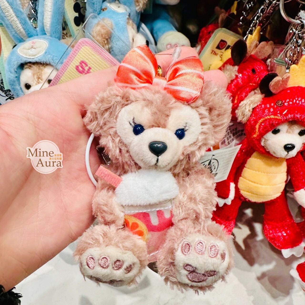 下午茶系列 雪莉玫 ShellieMay 坐姿 吊飾 鑰匙圈 -上海迪士尼樂園