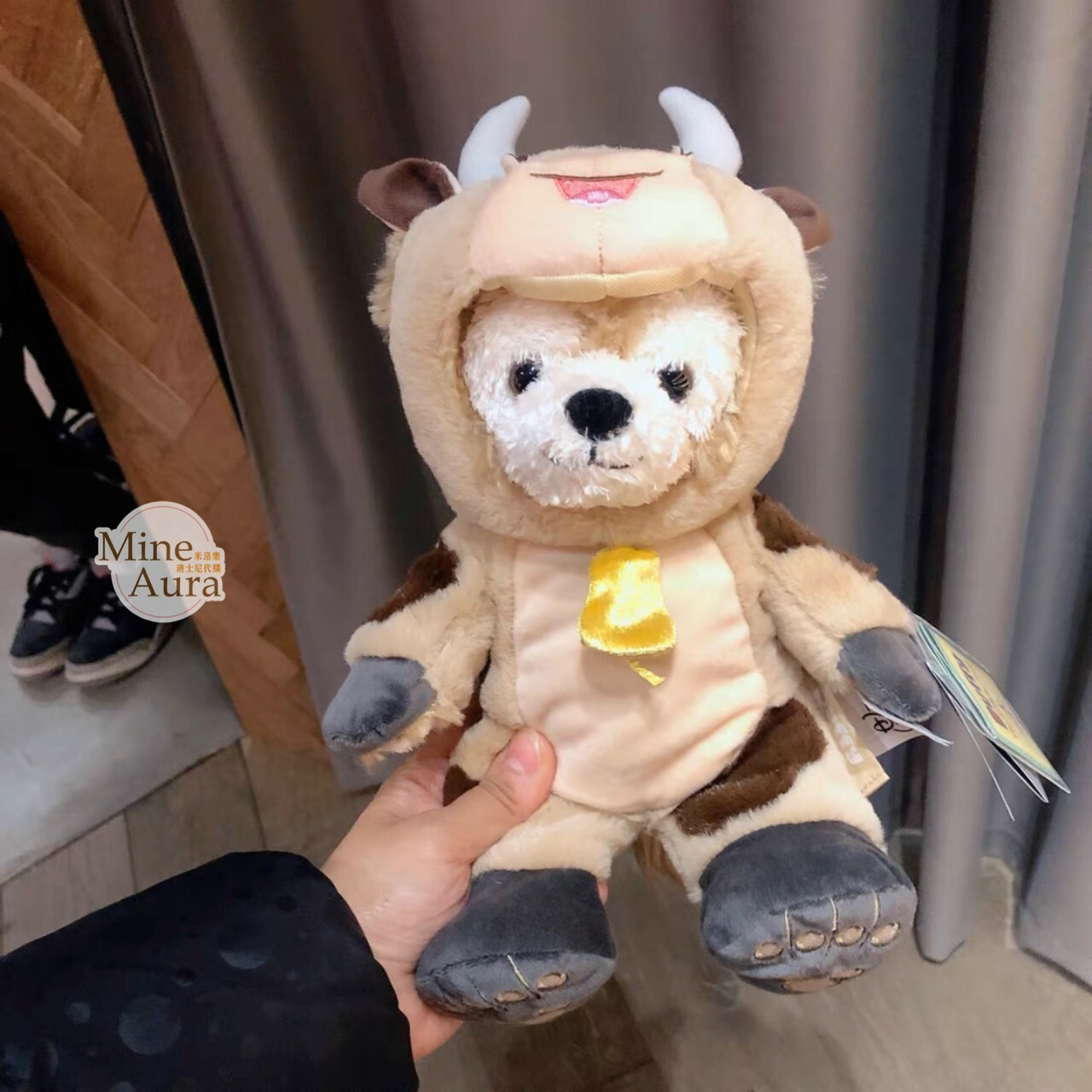 十二生肖 達菲 Duffy 牛 變裝造型 娃娃 玩偶 -上海迪士尼樂園