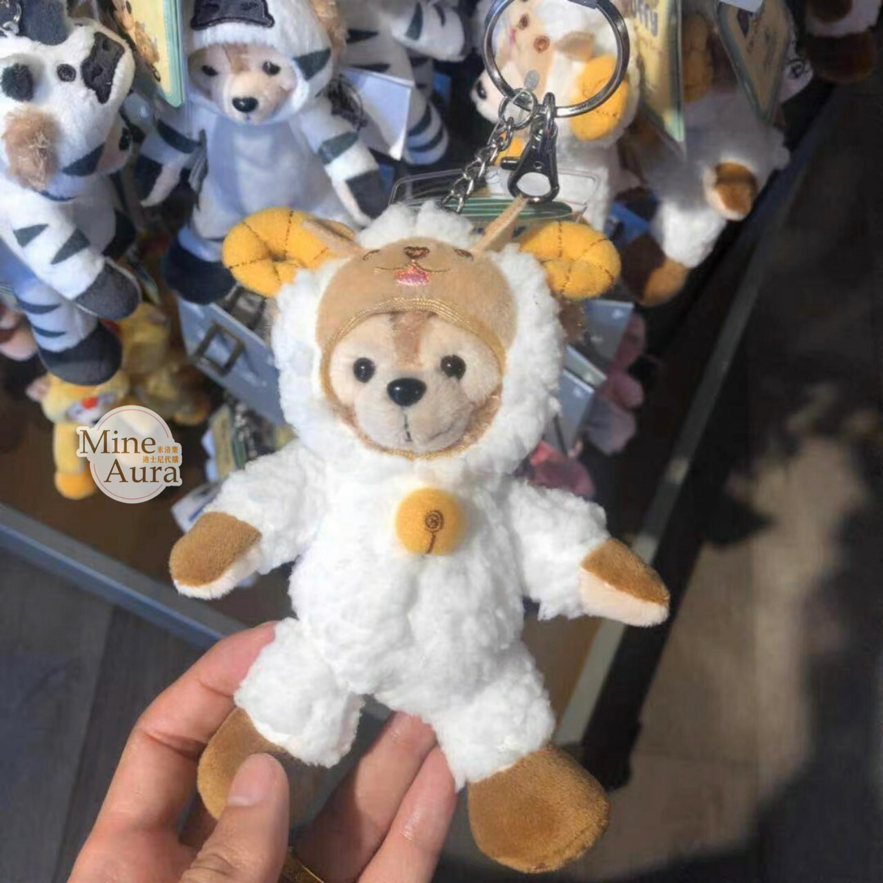 十二生肖 達菲 Duffy 羊 變裝造型 鑰匙圈 吊飾 -上海迪士尼樂園