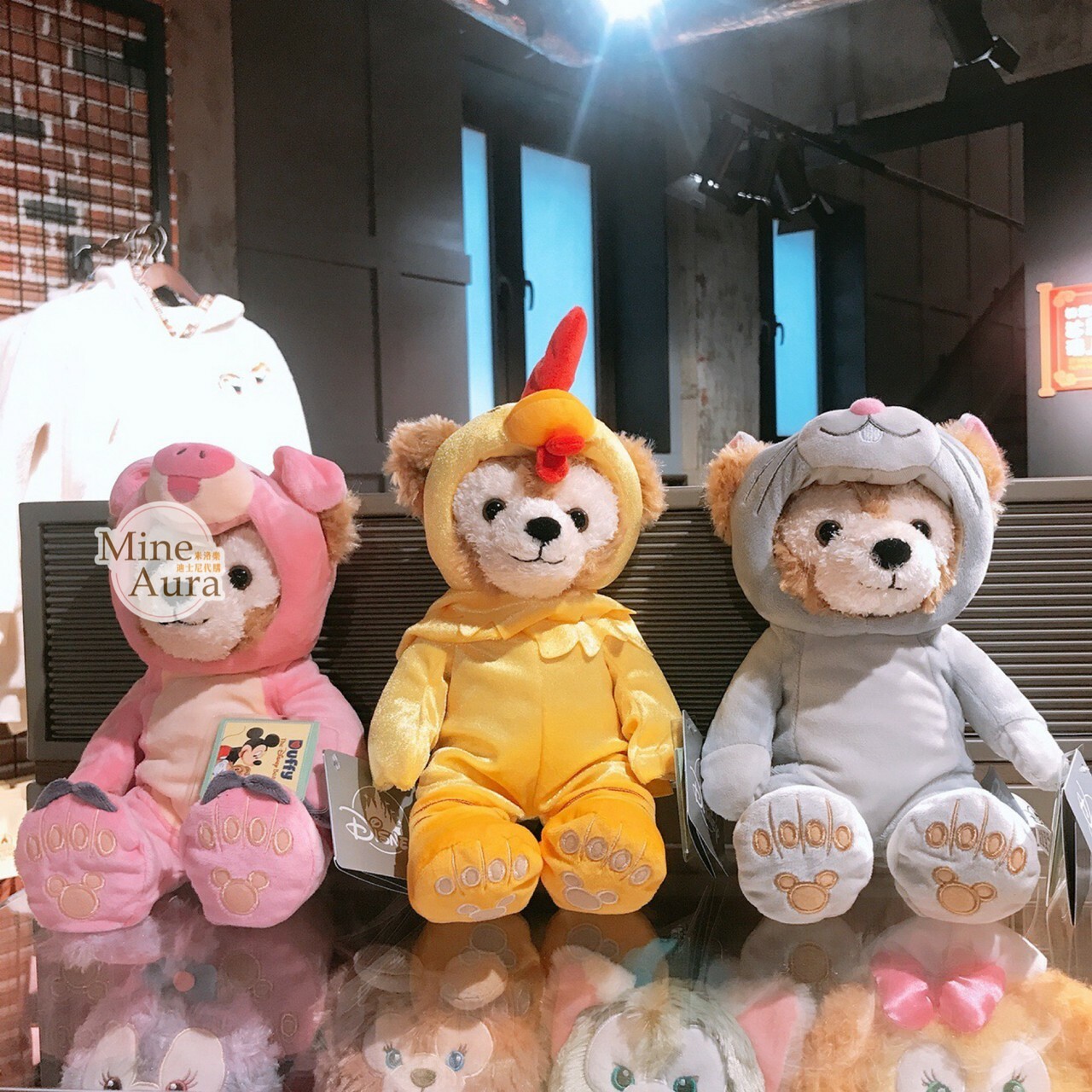 十二生肖 達菲 Duffy 豬 變裝造型 娃娃 玩偶 -上海迪士尼樂園