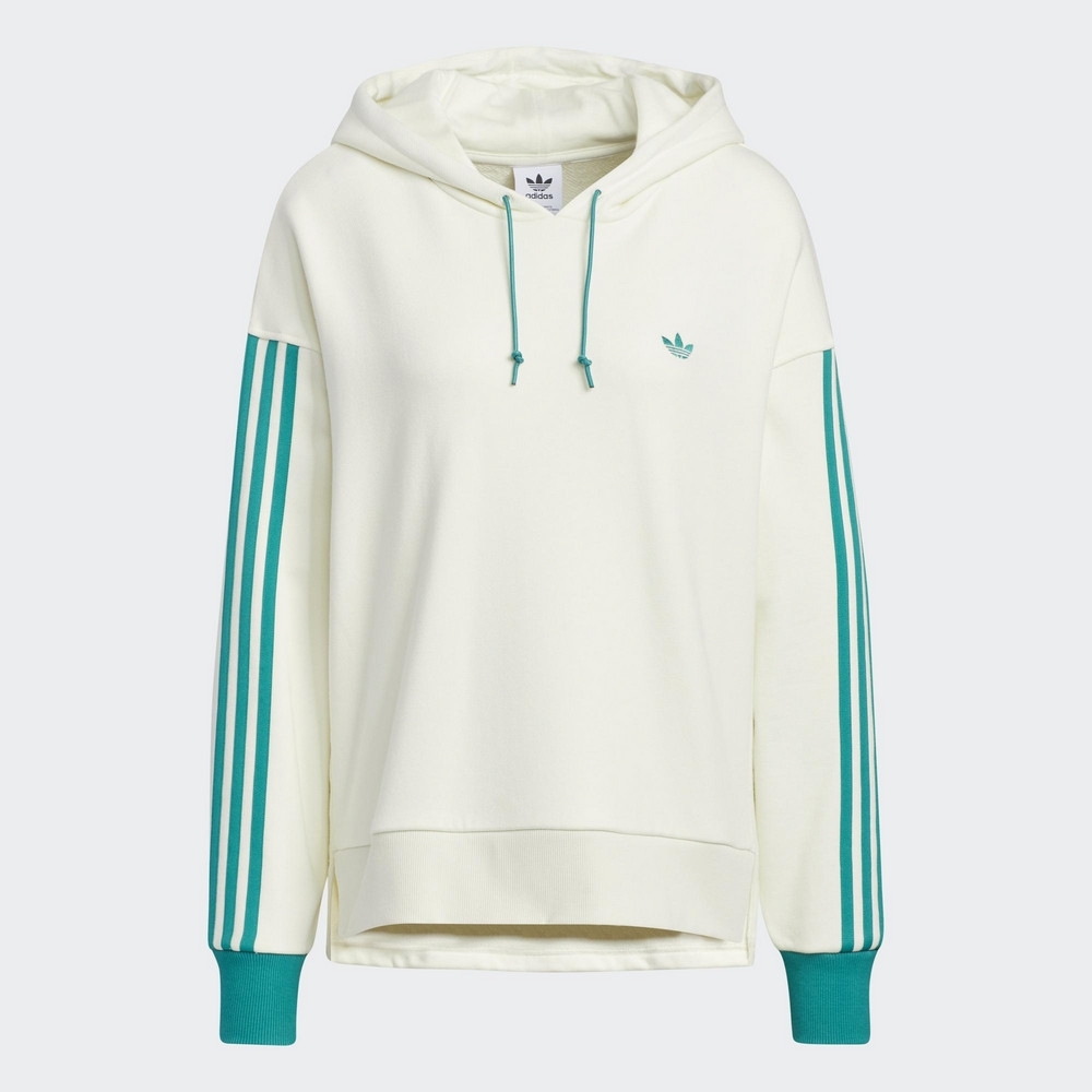 ADIDAS TRF HOODY 女 連帽T恤 白藍 IC8136 DEC