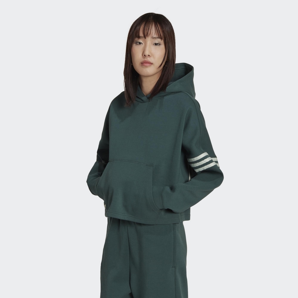ADIDAS ADICOLOR HOODIE 女 連帽T恤 綠HS6772 DEC