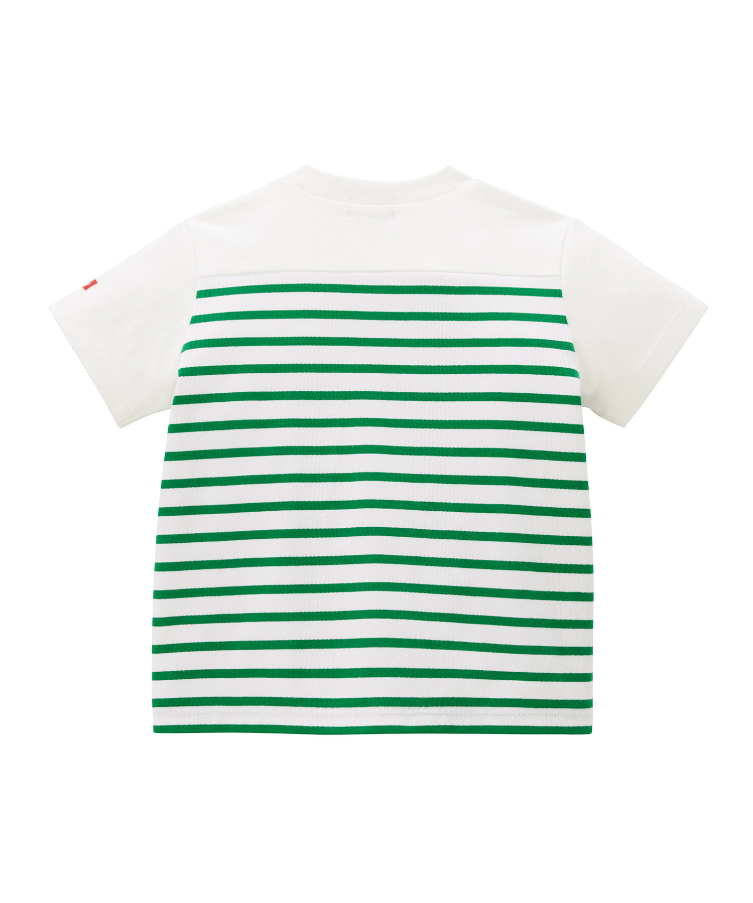 條紋短袖T恤綠色