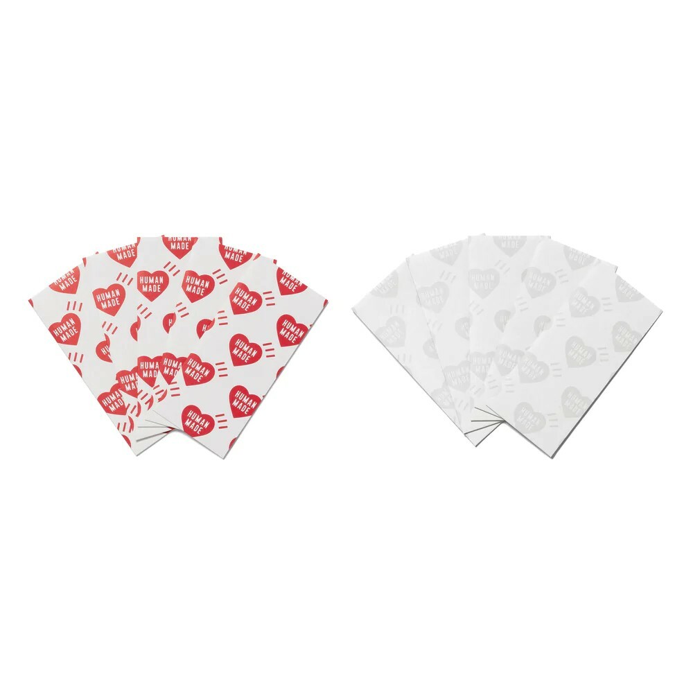 HUMAN MADE DECORATIVE PAPER ENVELOPE 5P 愛心 LOGO 信封 賀卡 五入組 HM25GD088