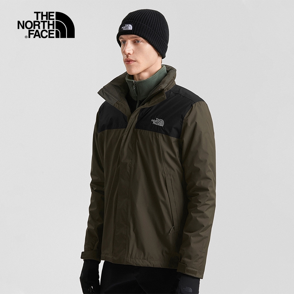 代購 THE NORTH FACE男 防水透氣 可收納 連帽寬鬆衝鋒衣 墨綠NF0A4UAUBQW DEC