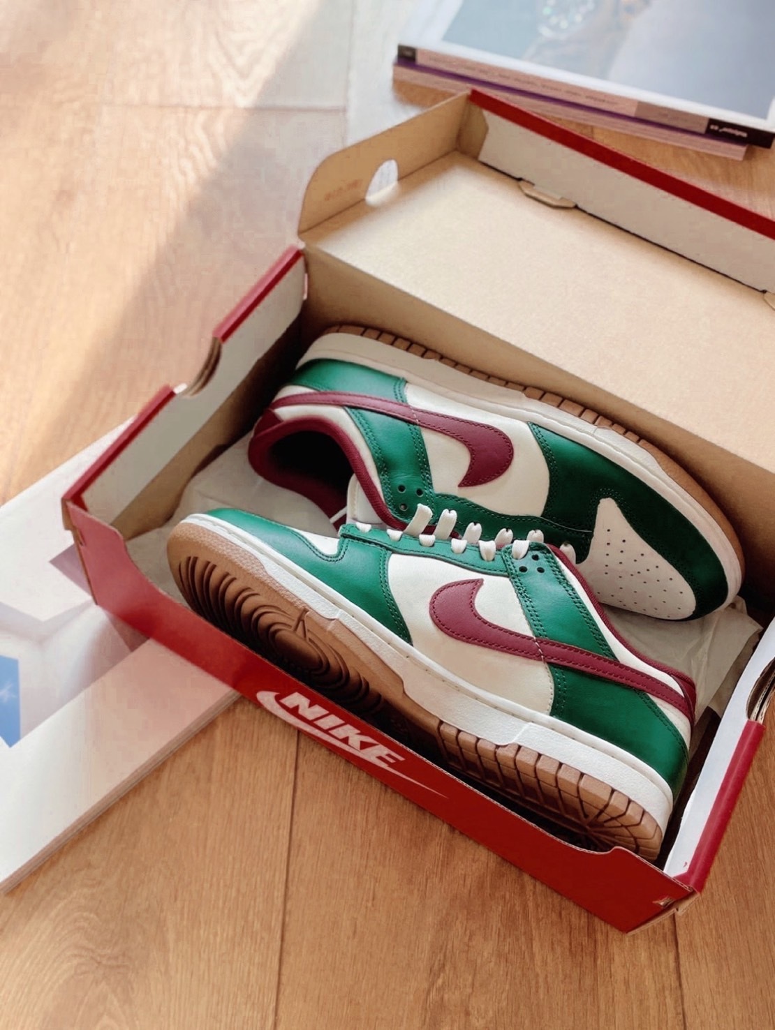 <2025ByeBye👋🏻> Nike Dunk Low Gorge Green 酒紅綠