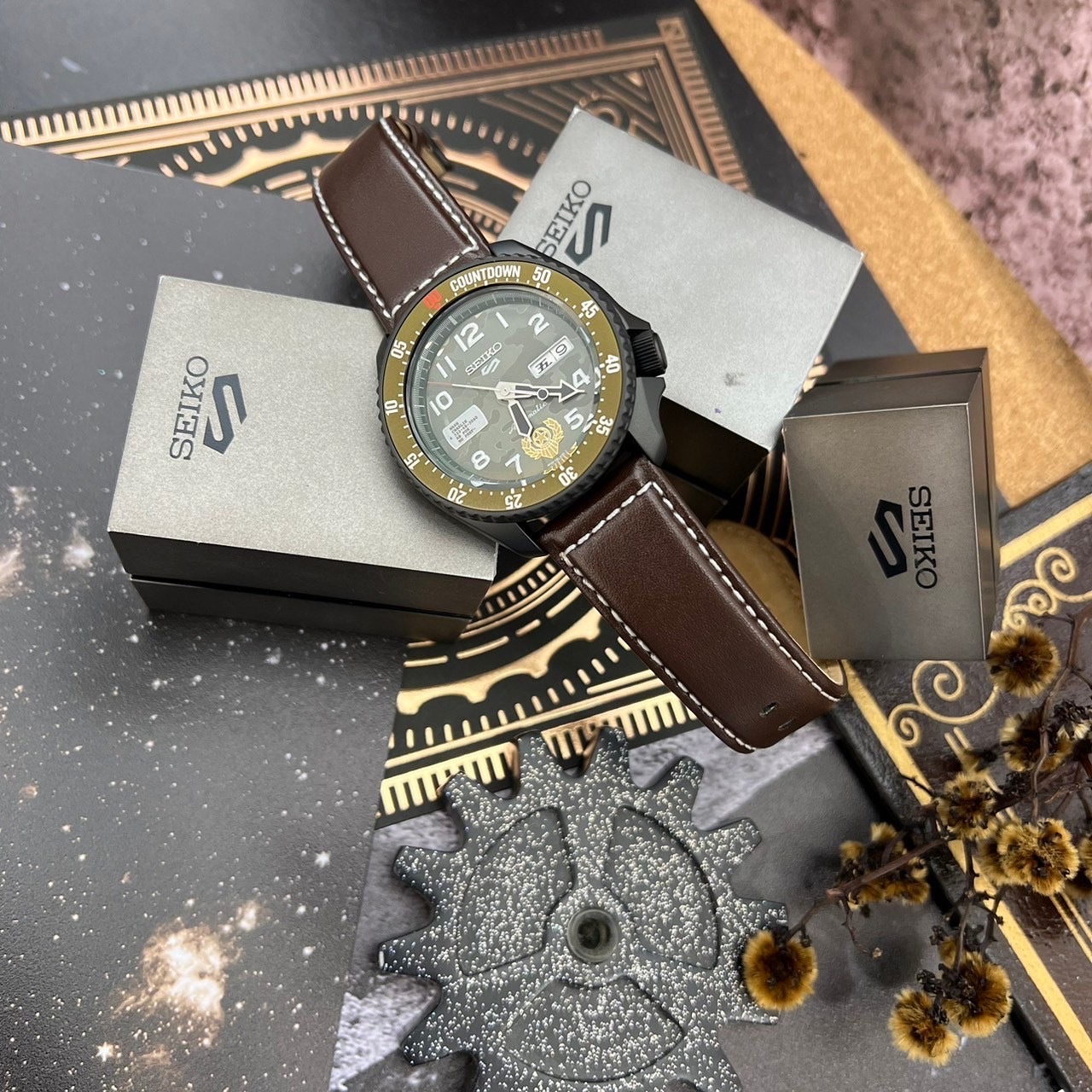 【SEIKO 精工】5 Sports系列 聯名限量機械錶 蓋爾 4R36-08V0J 現代鐘錶