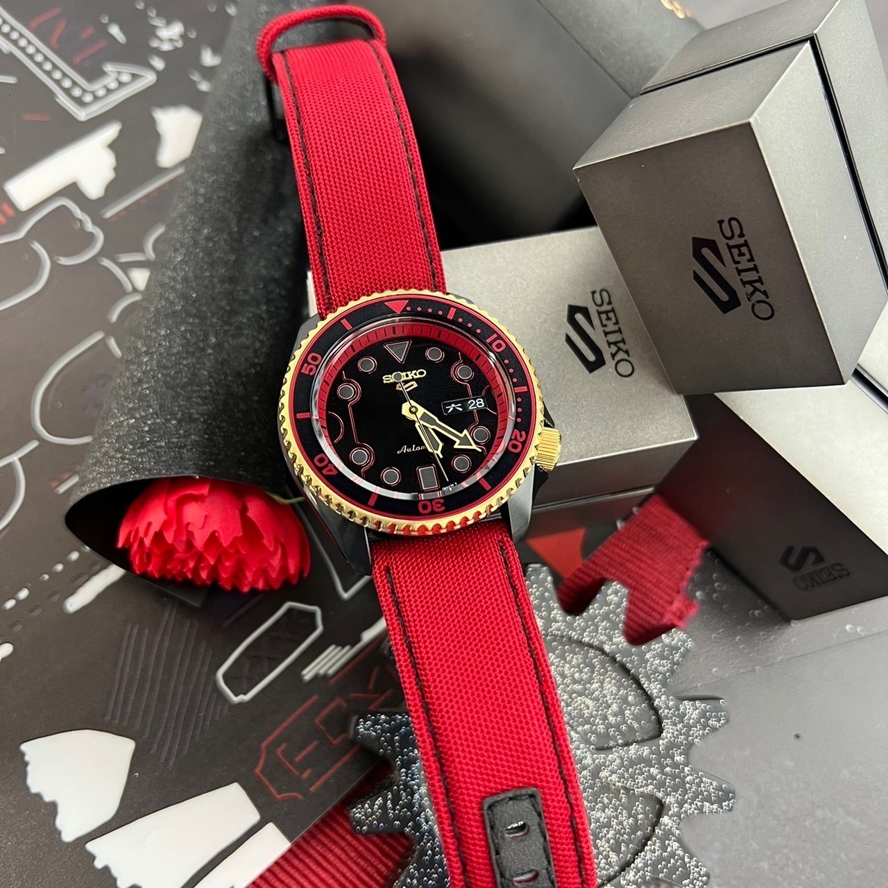 【SEIKO 精工】5 Sports系列 聯名限量機械錶 KEN 4R36-08R0R 現代鐘錶