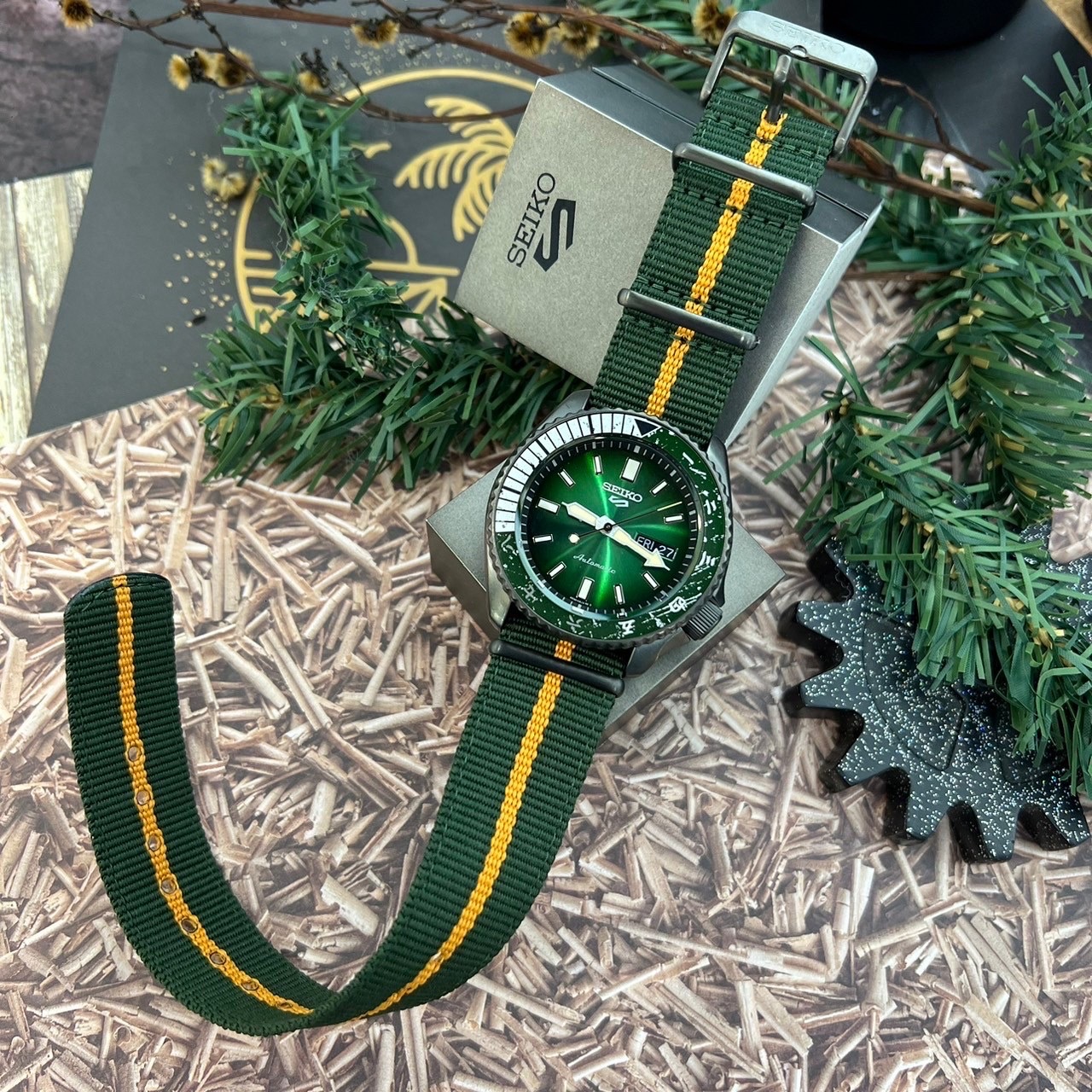 【SEIKO 精工】5 Sports系列 聯名機械錶  4R36-09H0G 42.5mm 現代鐘錶