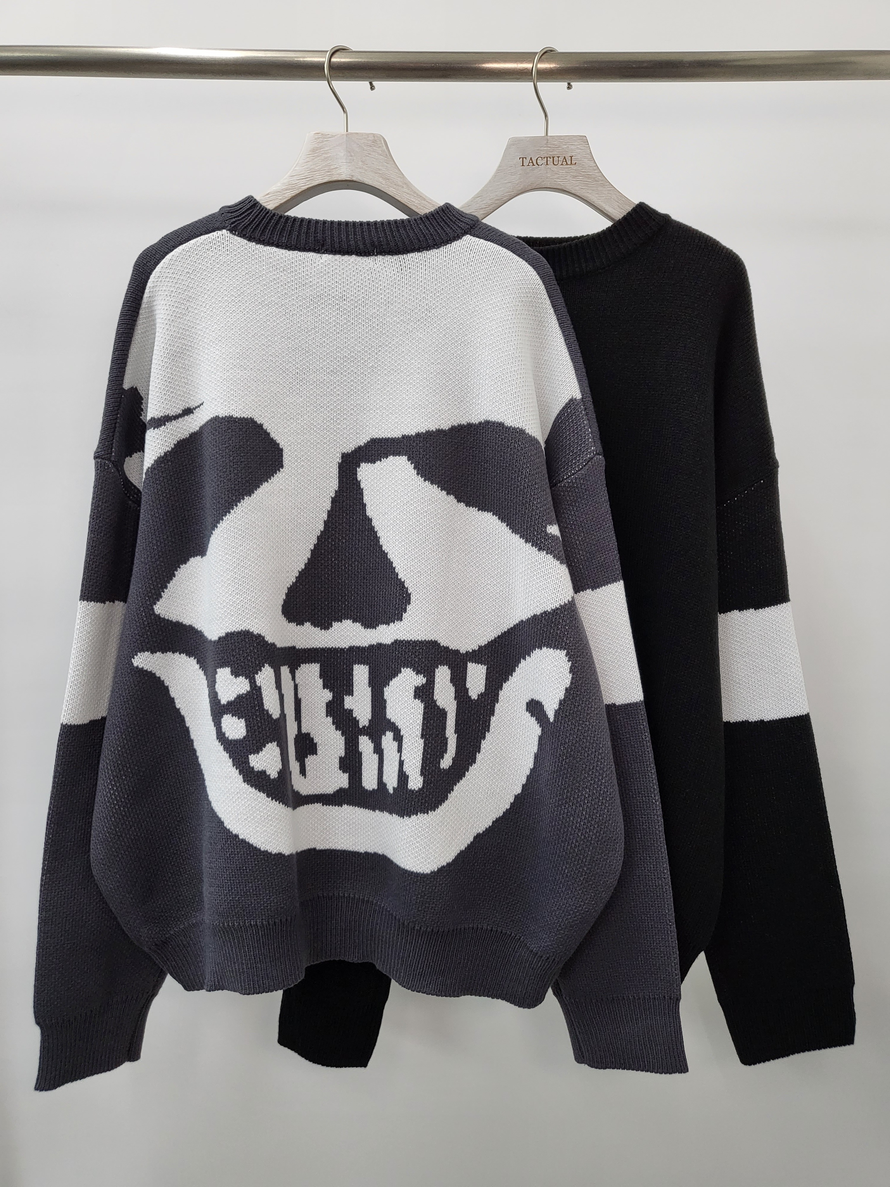 骷髏頭針織衫 T3372