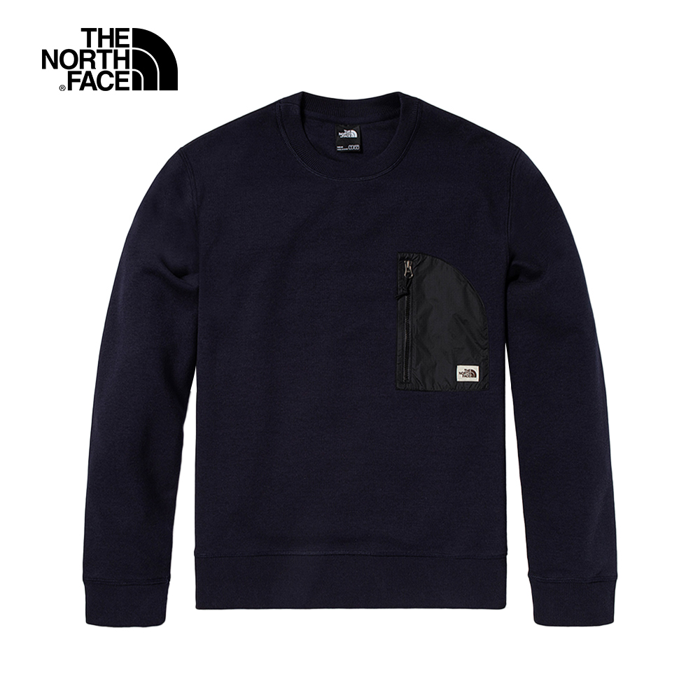 代購 THE NORTH FACE男 圓領套頭衫 深藍 NF0A5AZURG1 DEC