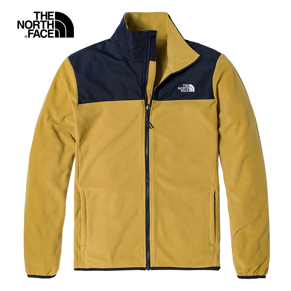 THE NORTH FACE 男 保暖休閒抓絨外套 黃NF0A49AE5G4 DEC