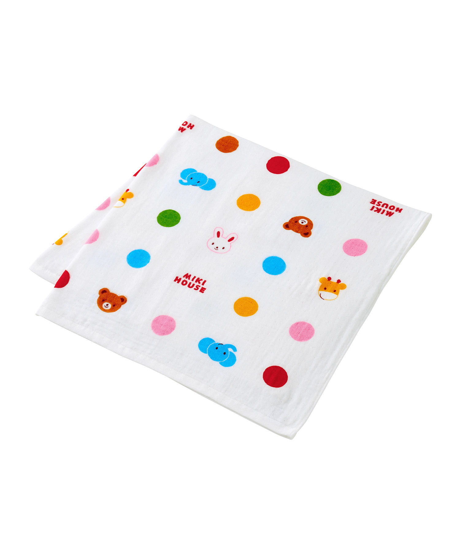 動物波點紗布浴巾