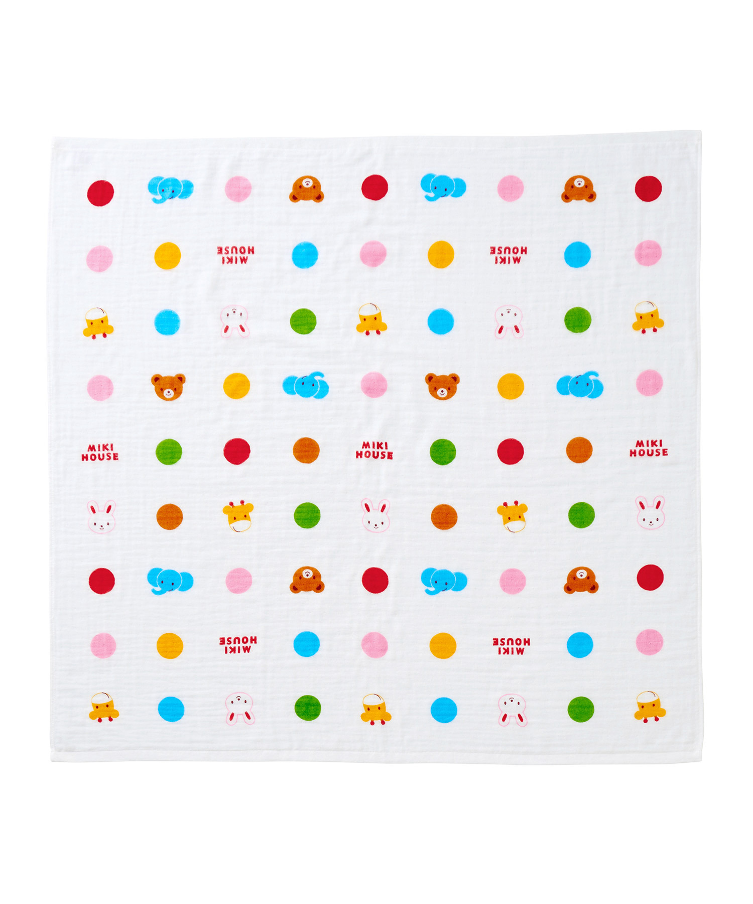 動物波點紗布浴巾