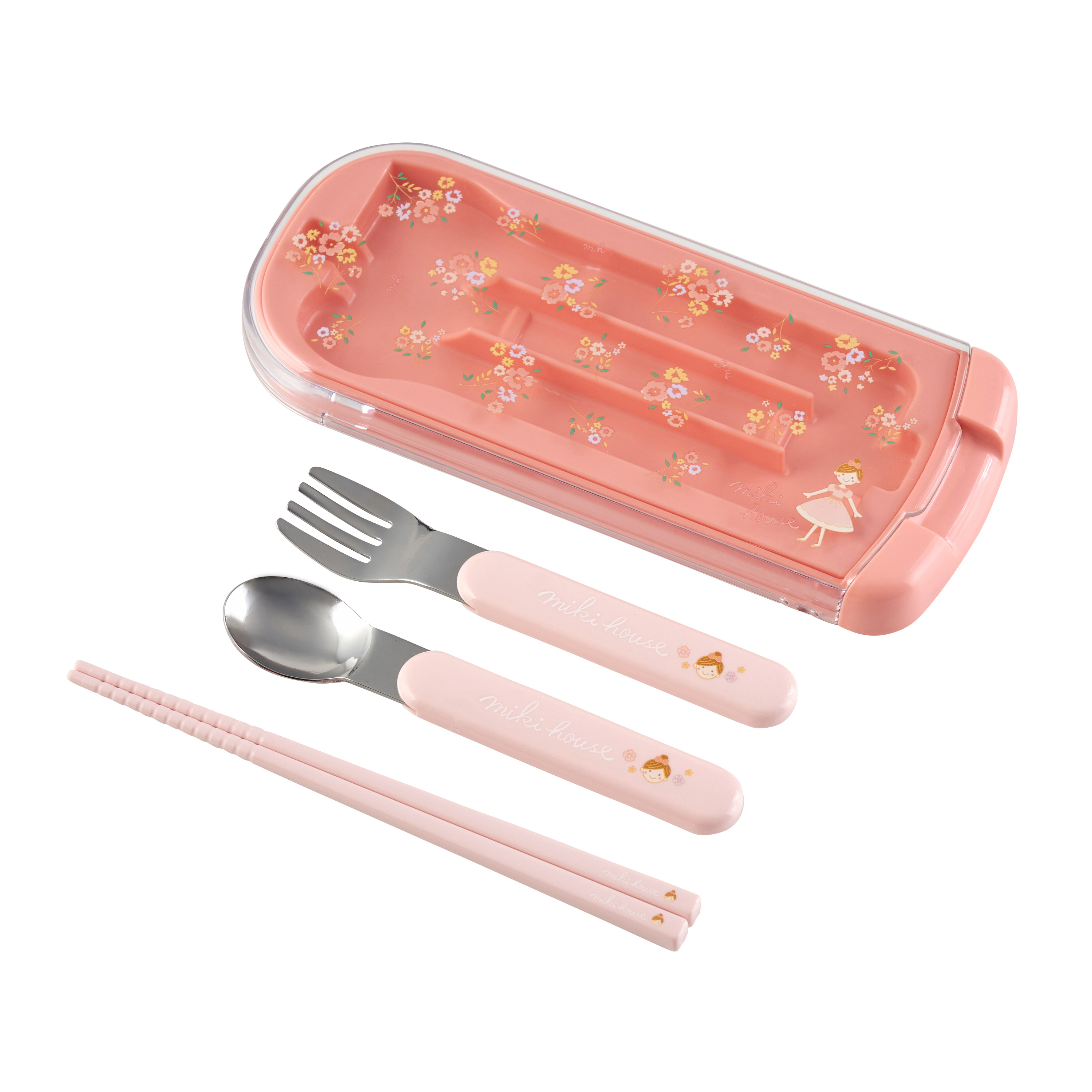 花卉餐具三件套