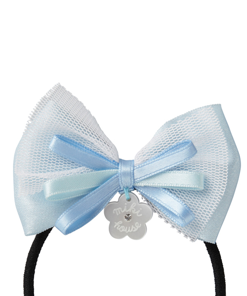 花朵裝飾蝴蝶結髮束