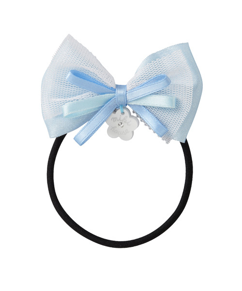 花朵裝飾蝴蝶結髮束