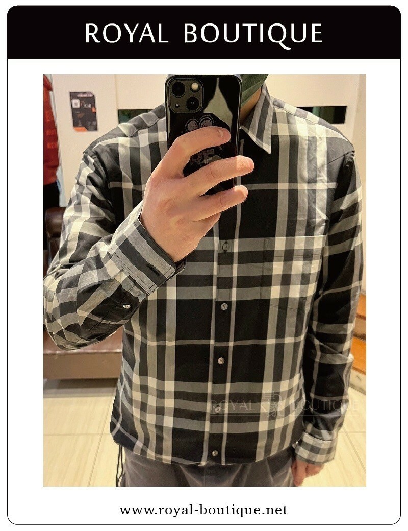 BURBERRY 經典格紋長襯衫