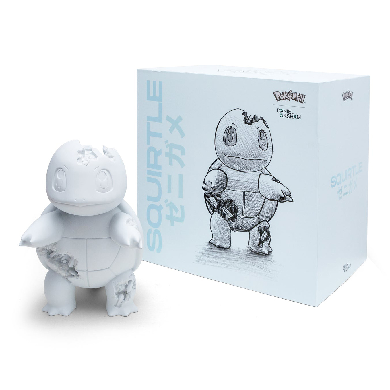 Daniel Arsham x Pokemon Indigo Plateau Crystalized Squirtle Figure (Blue)