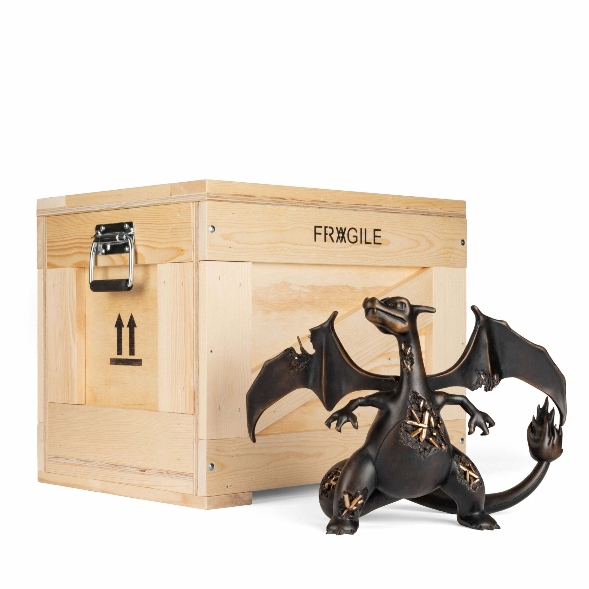 Daniel Arsham BRONZE CRYSTALIZED CHARIZARD Sculpture Limited Edition