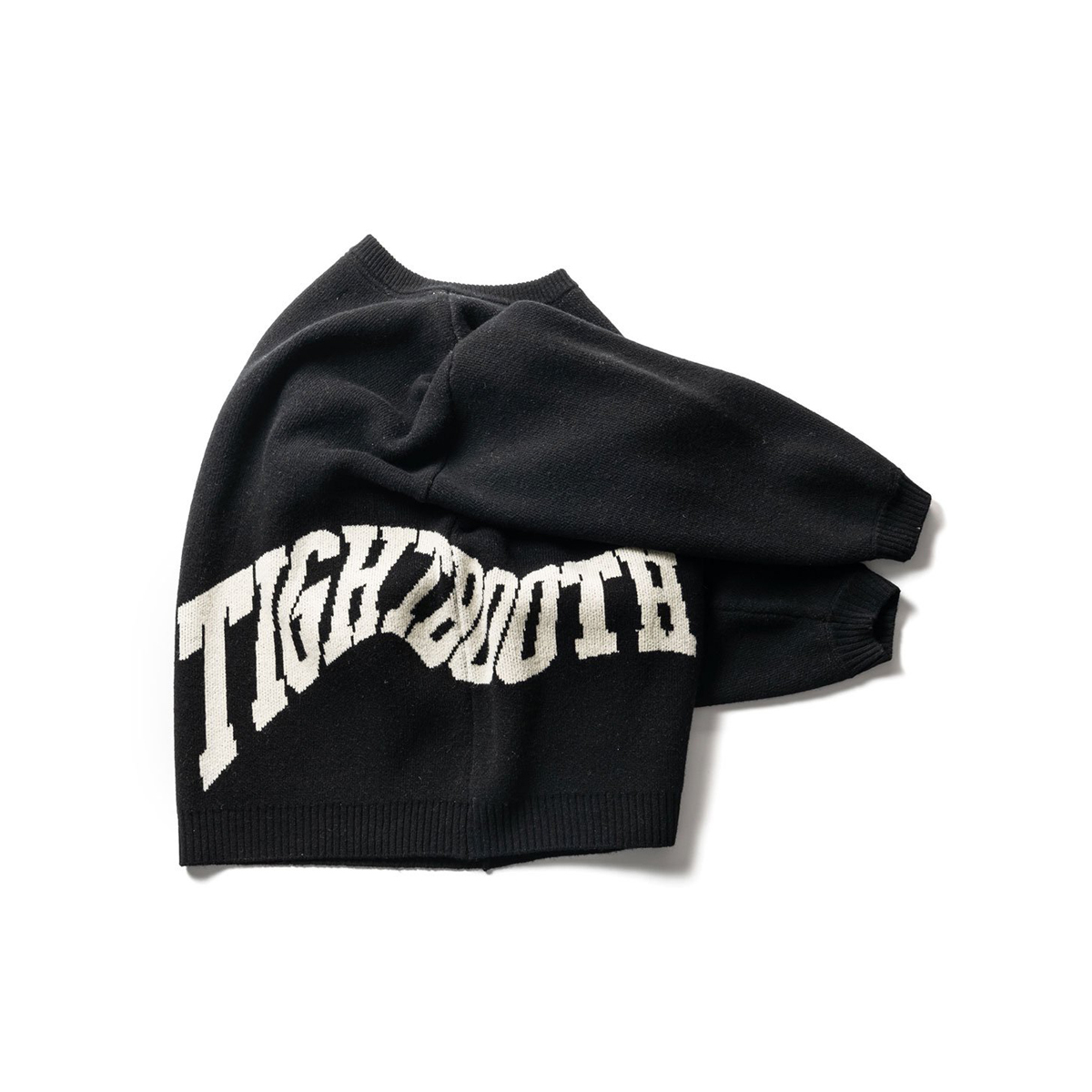 TIGHTBOOTH - Acid Logo Knit Sweater - Mustard