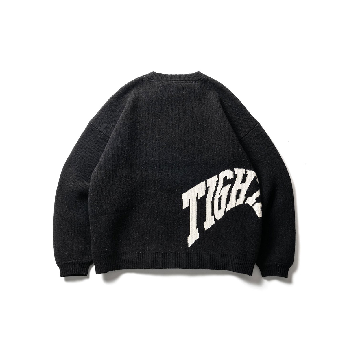 TIGHTBOOTH - Acid Logo Knit Sweater - Black