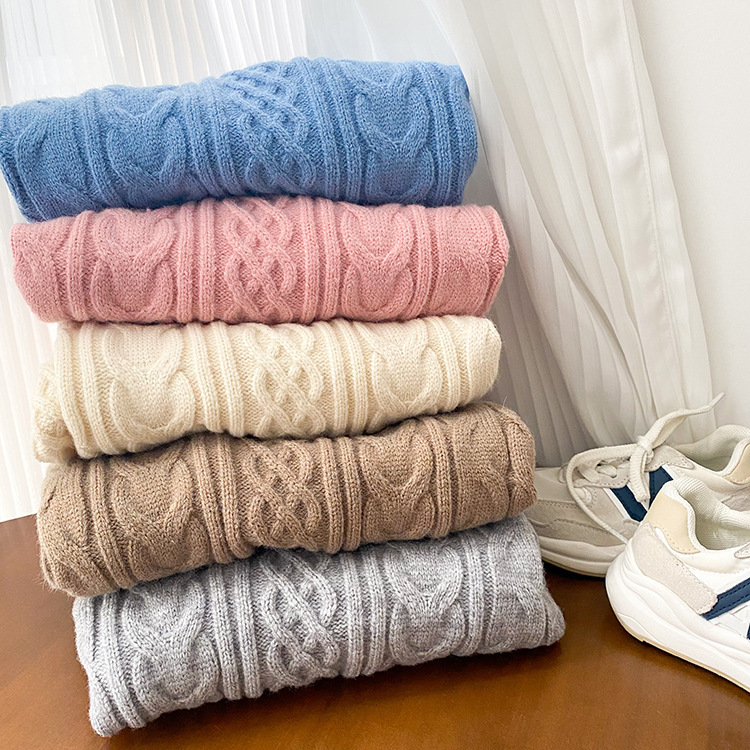 現貨出清 經典款麻花加厚針織毛衣  5色