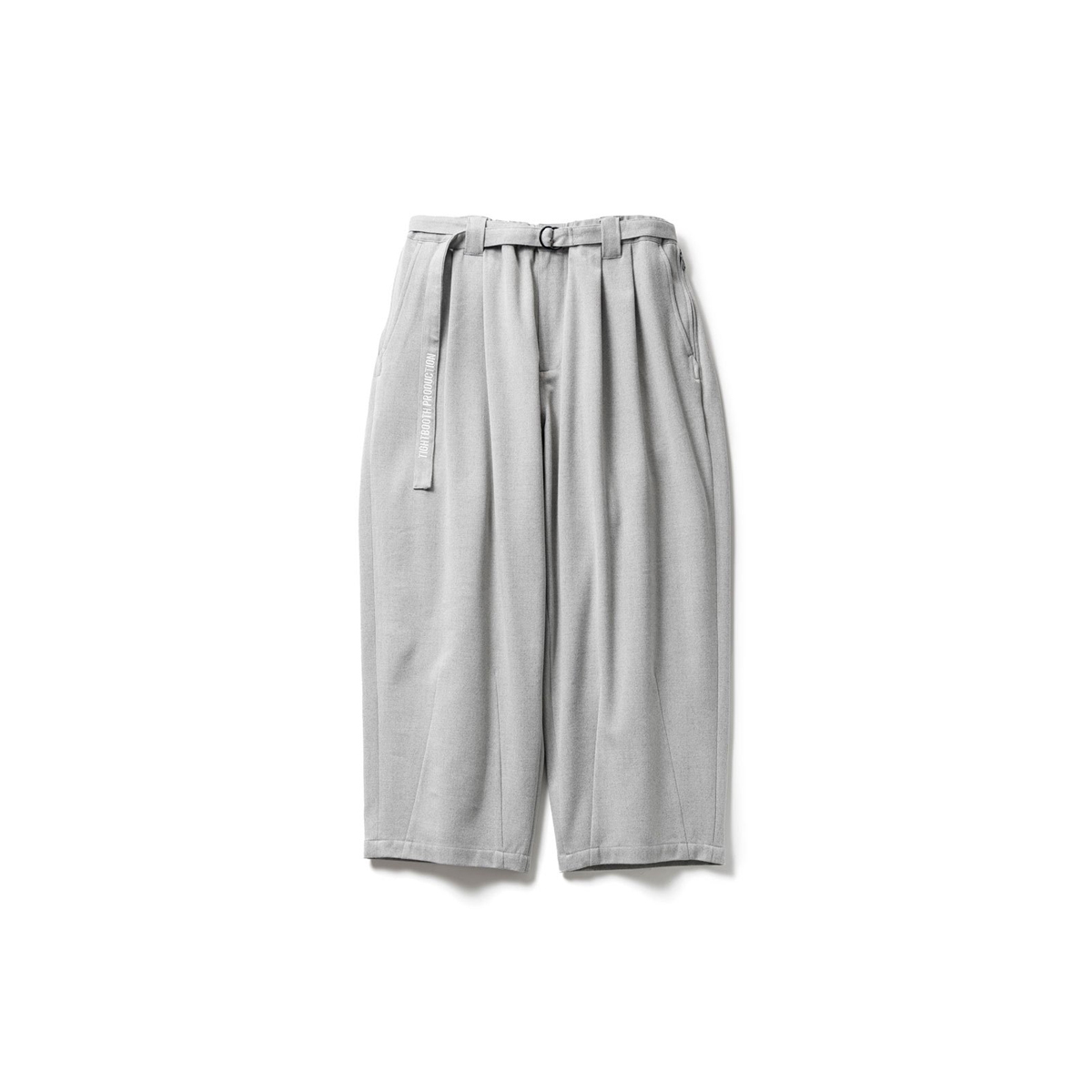 テレビで話題】 BAGGY TR TIGHTBOOTH SLACKS L LIGHTGRAY スラックス