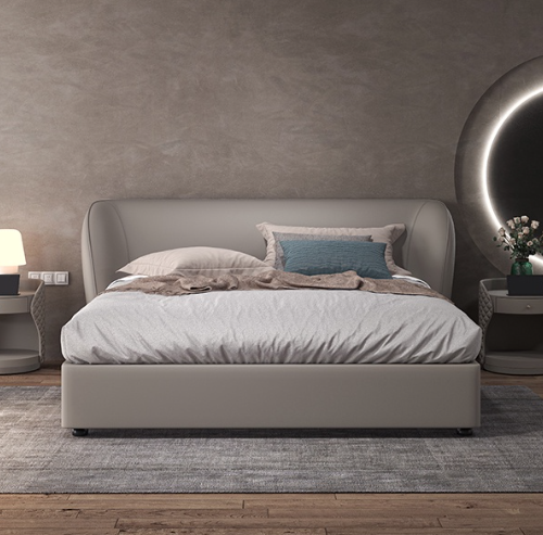 義式輕奢軟包床架 AOZ-M9006