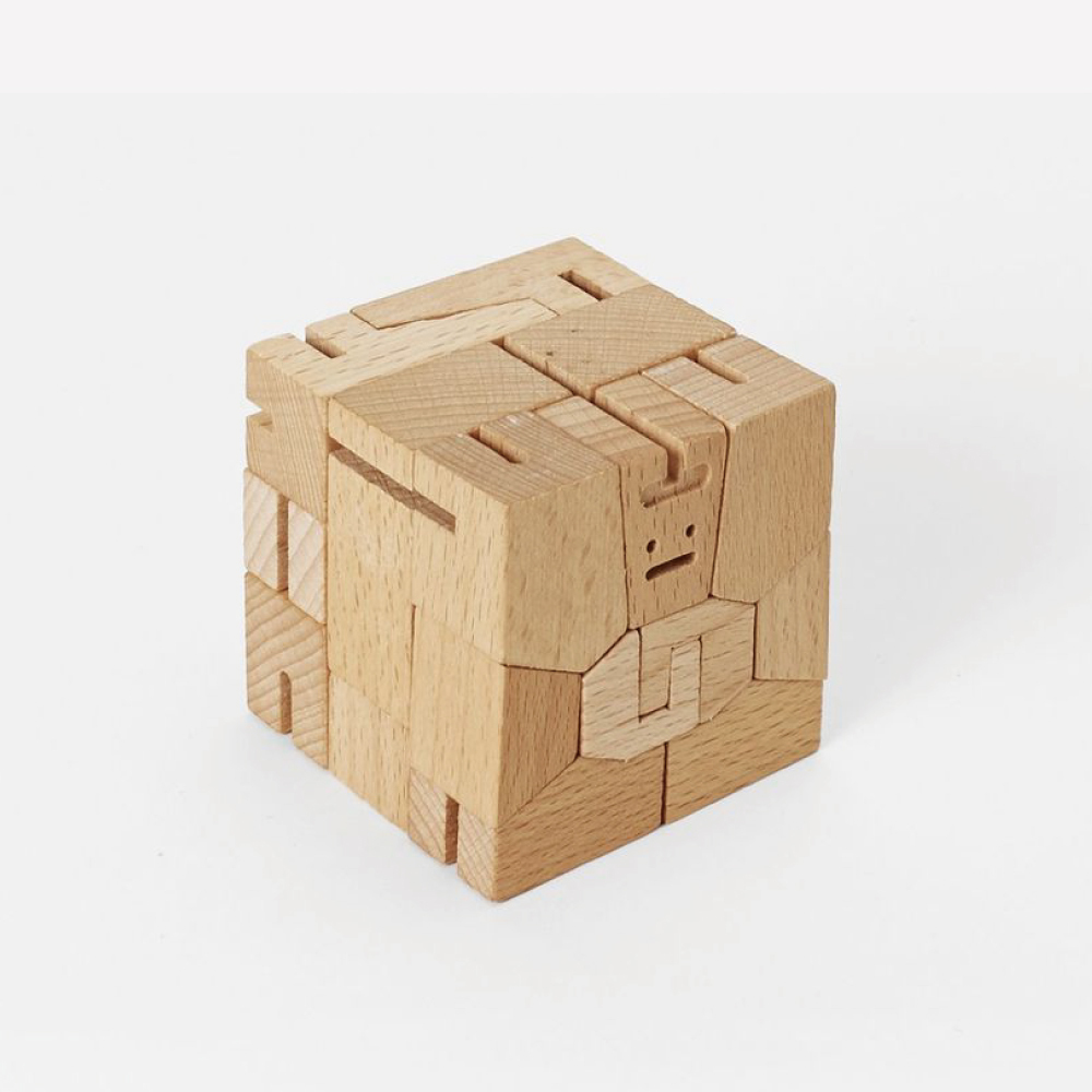 Areaware Cubebot 積木變形機器人三重奏 | Small 小型